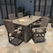 Highwood Usa Lehigh 7pc Rectangular Counter Height Outdoor Patio Furniture Dining Set 84 x 42 AD-ST7LH2CO5BA-WBR - alternate 2